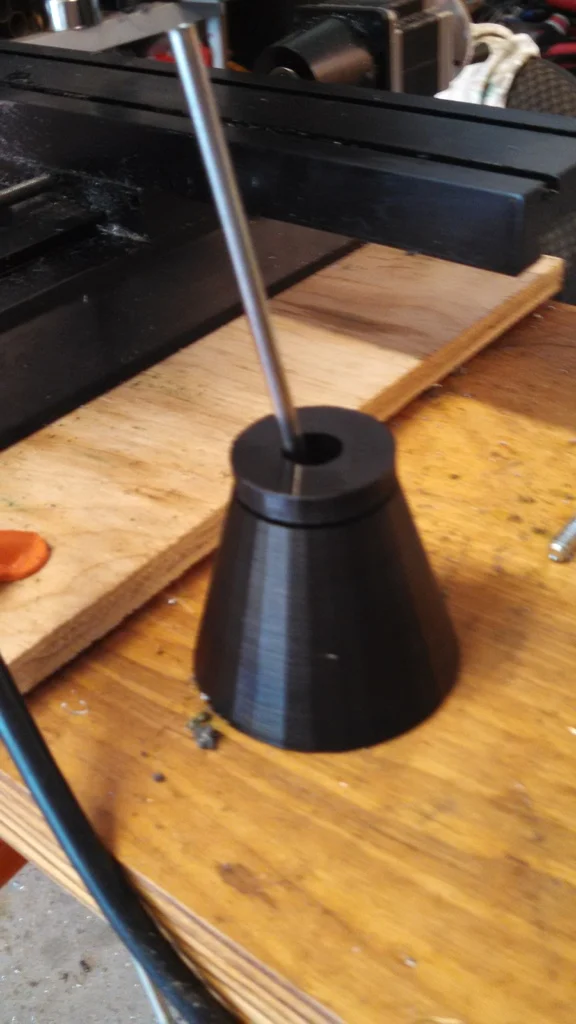 A small No Spill cup for cutting fluid (or anything you brush on and want to limit spills)