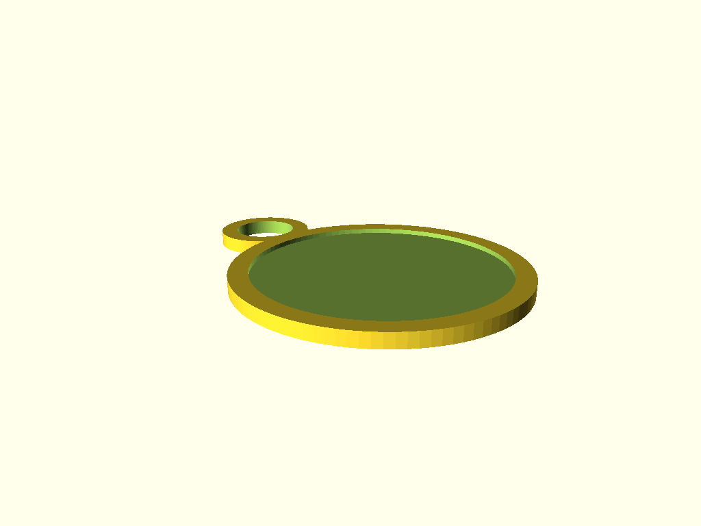 Customizable round number keychain (OpenSCAD)