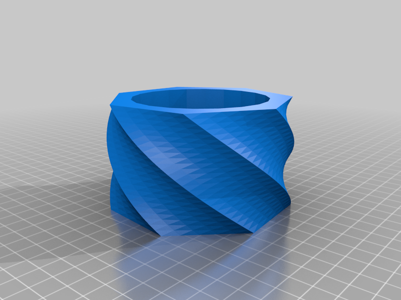 Twisted Heptagon Container