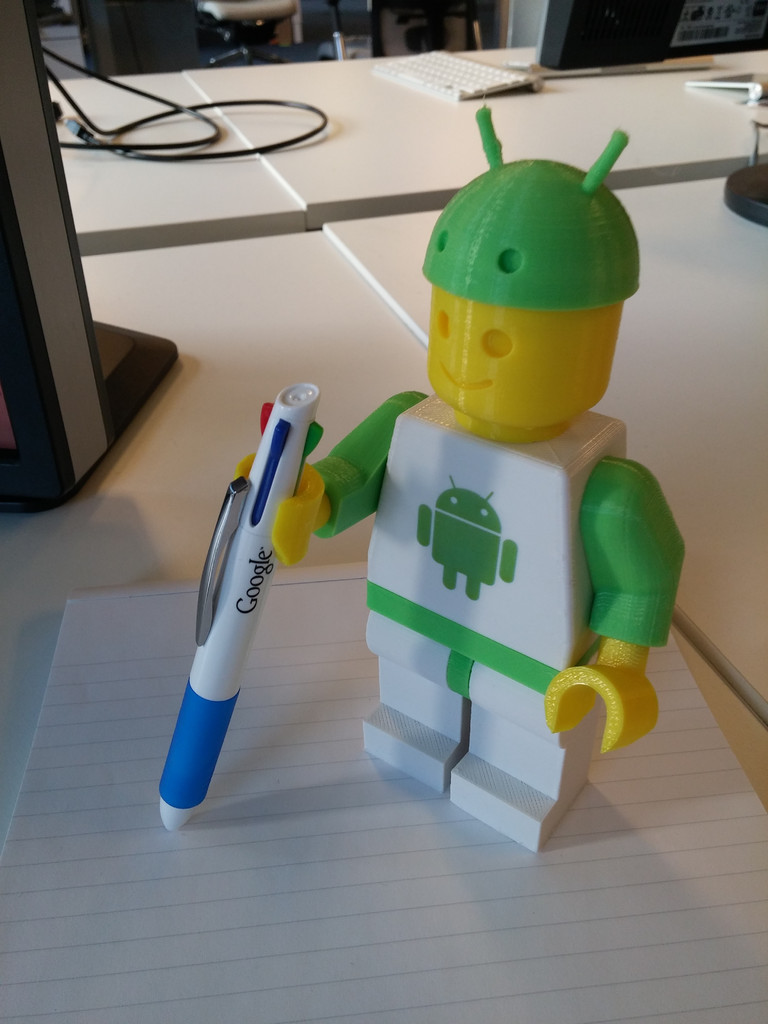 Android fanboy hat for Blank Minifig