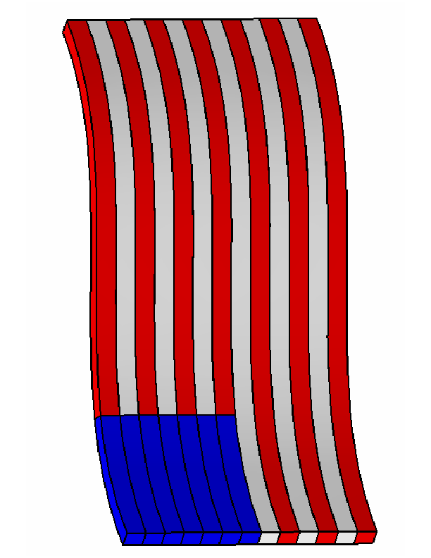 American Flag With Wave
