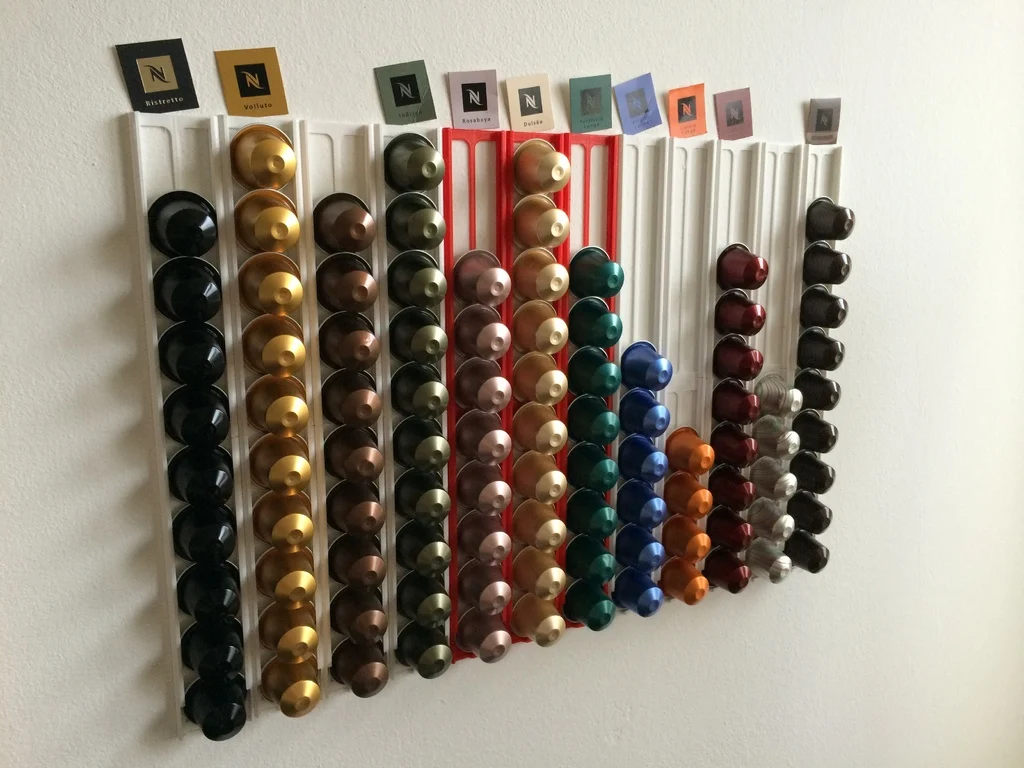 Nespresso capsule wall holder light