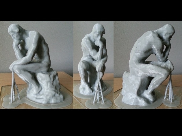 Rodin's The Thinker (With Supports)