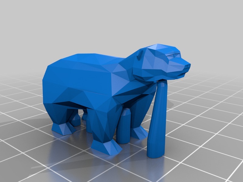 ThomasR's Low-Poly Bear (slightly modified version of original thing)