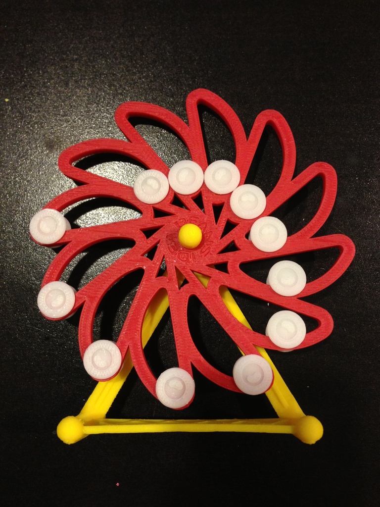 Perpetual Motion Test - Da Vinci Overbalanced Wheel