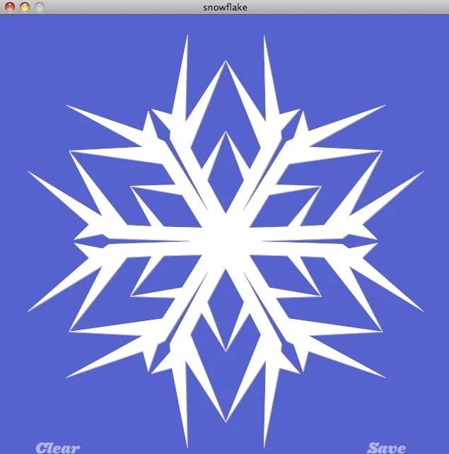 Vector snowflake generator