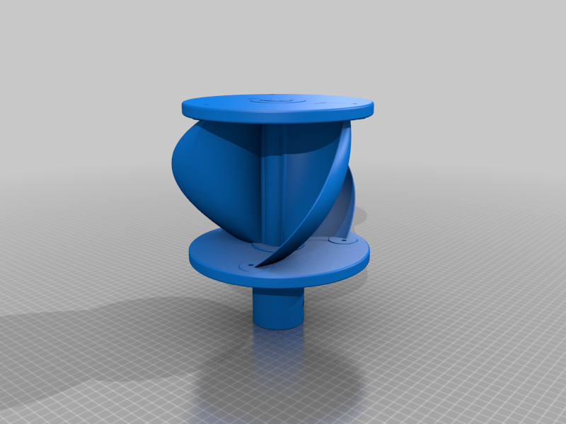 vertical axis wind turbine generator 3 sails design