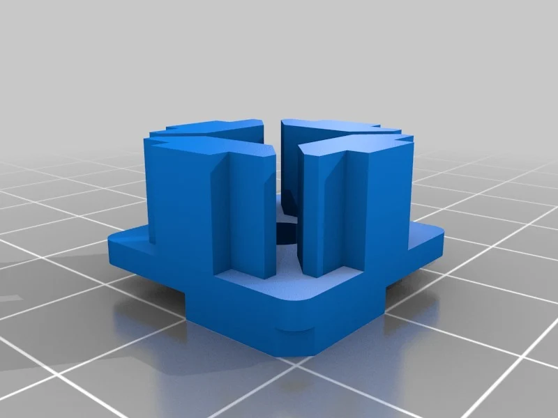 Parameterised: Angled 20x20 to 20x40 profile connector plate