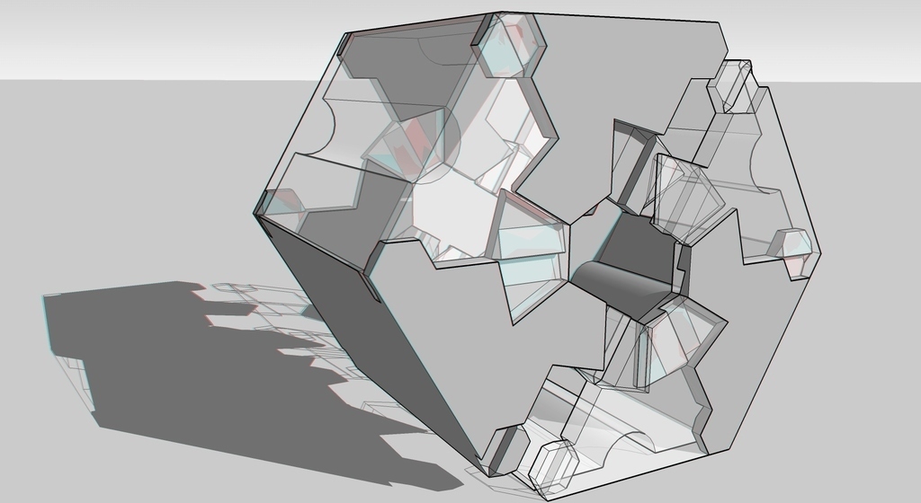 Manifold Lock-Tab Hexagonal Box
