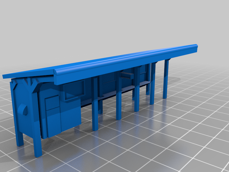 Japanese small station N scale