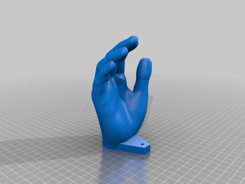 Hand hanger for light stuff, just one screw or nail