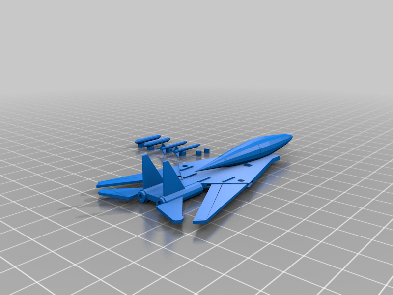 f14 tomcat low detail (my first 3d model)