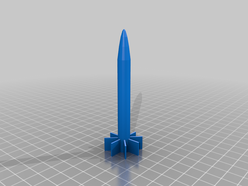 Straw Rocket: Fins and Nosecone Template