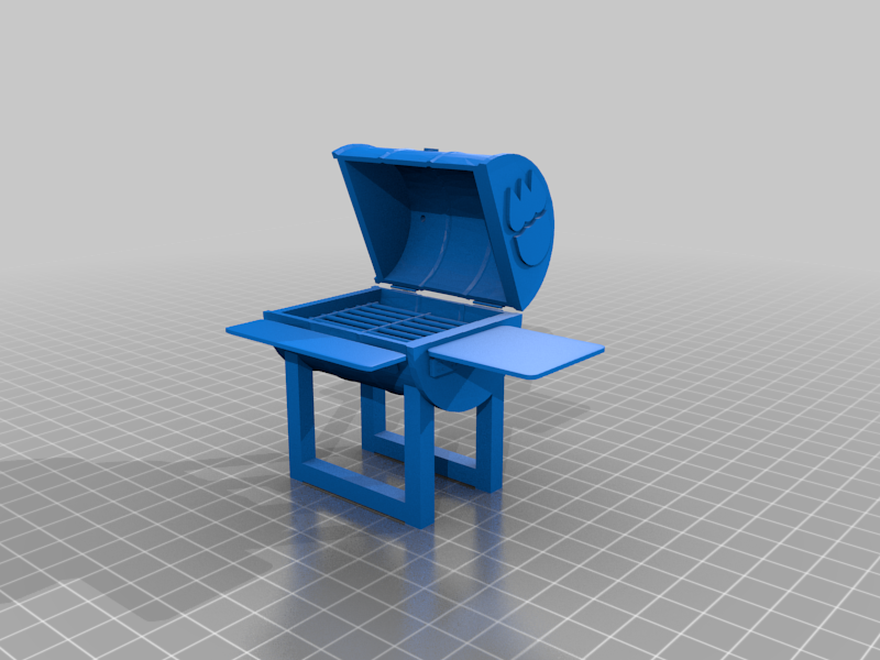 3DBear BBQ Grill - a barrel remix
