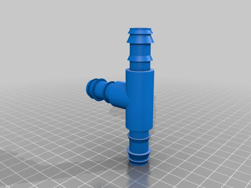 Connectors drip irrigation tube 16mm Create with Freecad //  Conectores tubo de riego por goteo de 16mm Creado con Freecad
