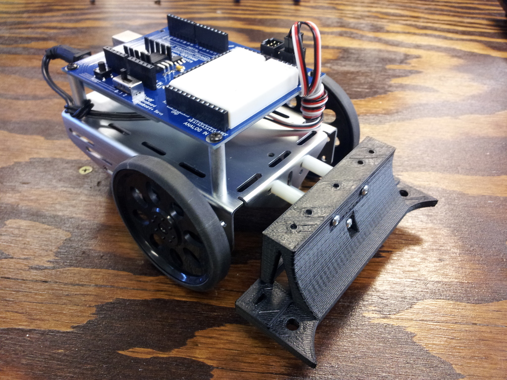 Parallax Shield-Bot Front Scoop