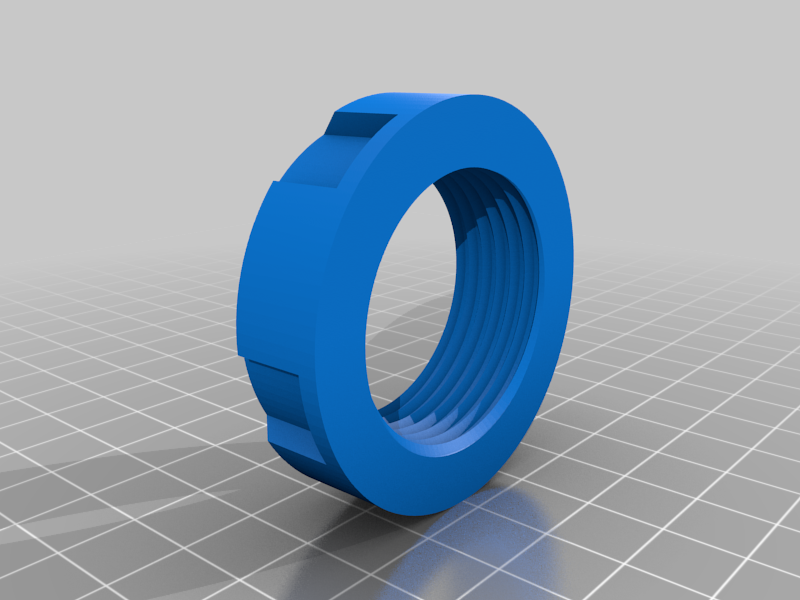 Ebb and Flow bulkhead fitting nut