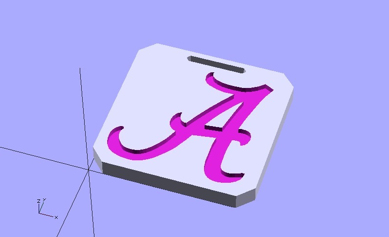 Alabama tag for your stuff