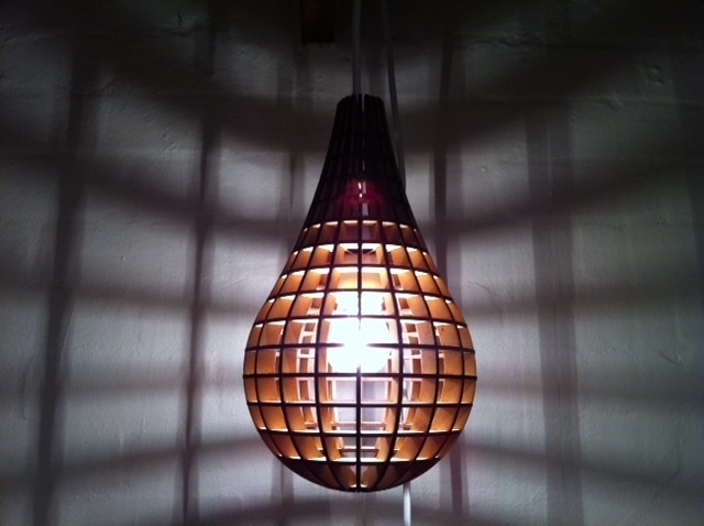 Teardrop Pendant Light - laser cut