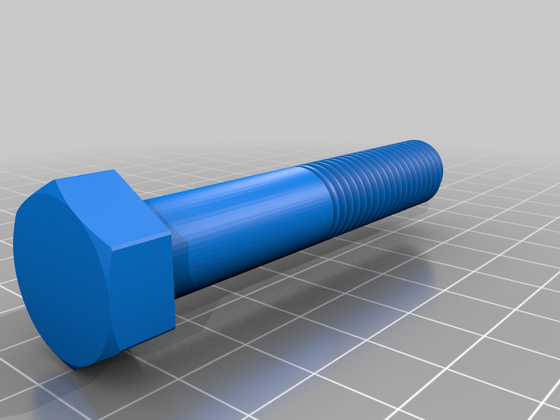 M12 Hex head bolt with coarse threads