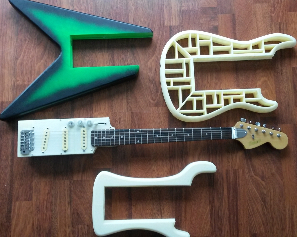AMGP (Adapto Modular Guitar Pro) 3D Printable Guitar