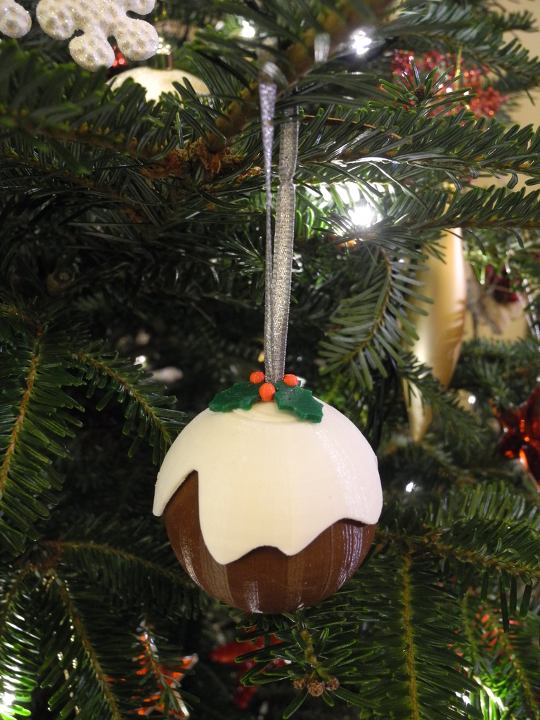Christmas Pudding Tree Decoration