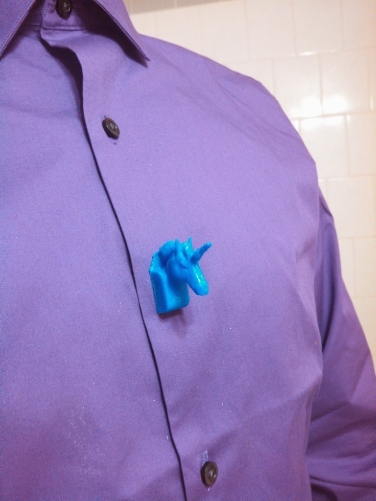 Unicorn Slide-on Button Cover. Unicorn Magic is only a button away!