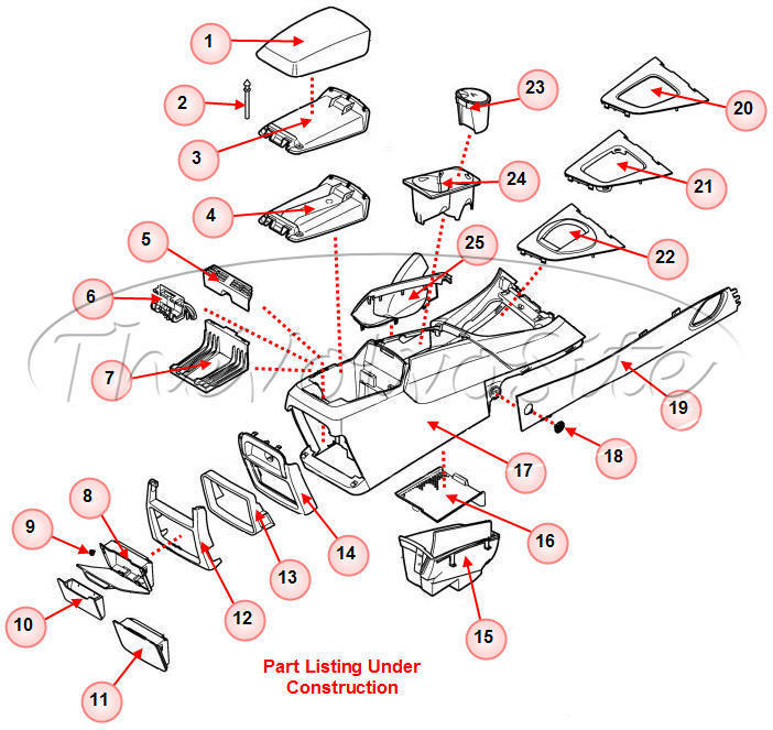 Volvo S60 center console screw