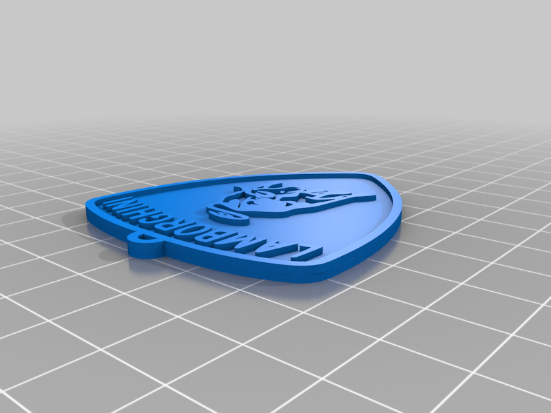 Lamborghini 3D Logo Keychain