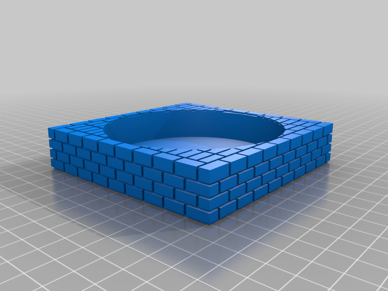 Super Mario Warp Tube Planter Square Solid Bottom Brick Tray