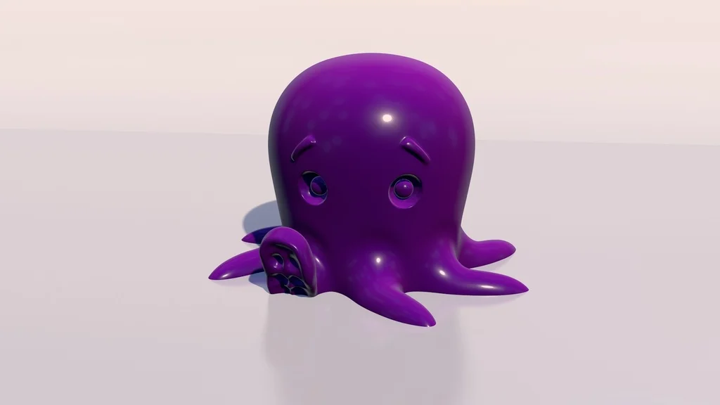 Cute Octopus Following Eyes V2