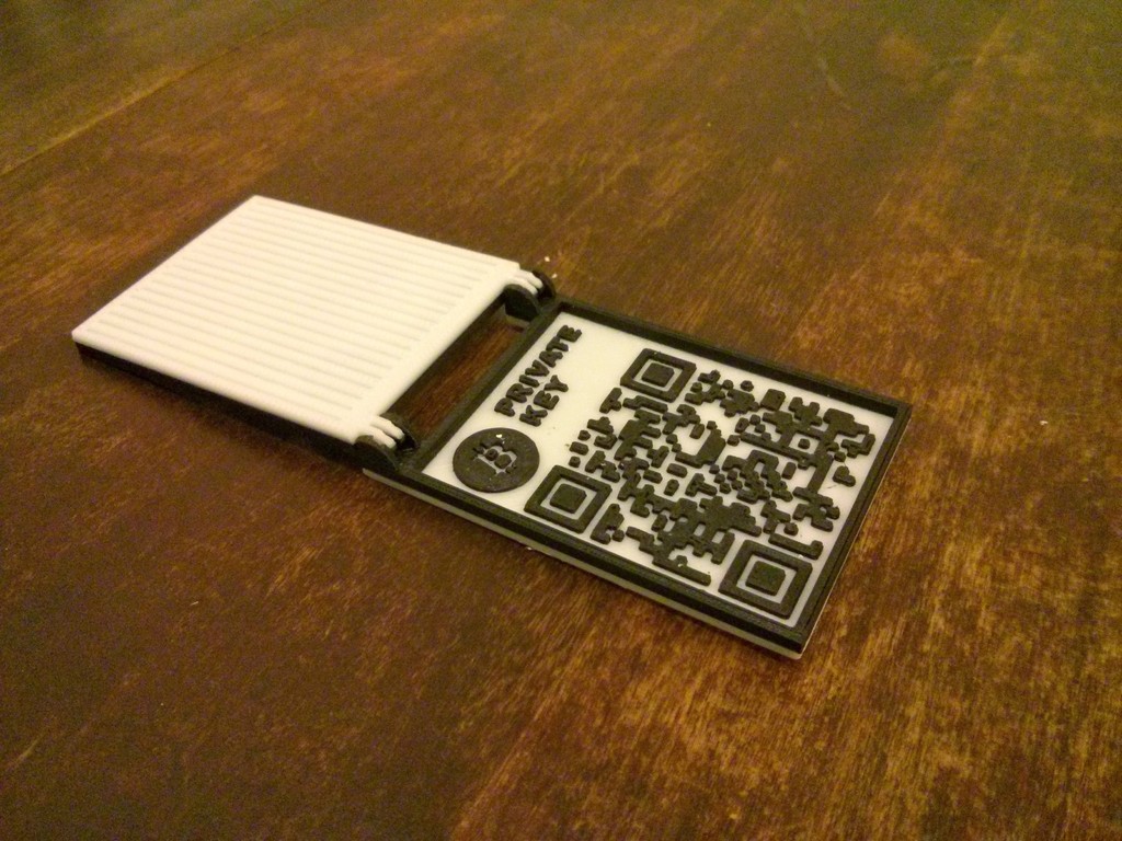 Bitcoin Ingot: Plastic Bitcoin Wallet