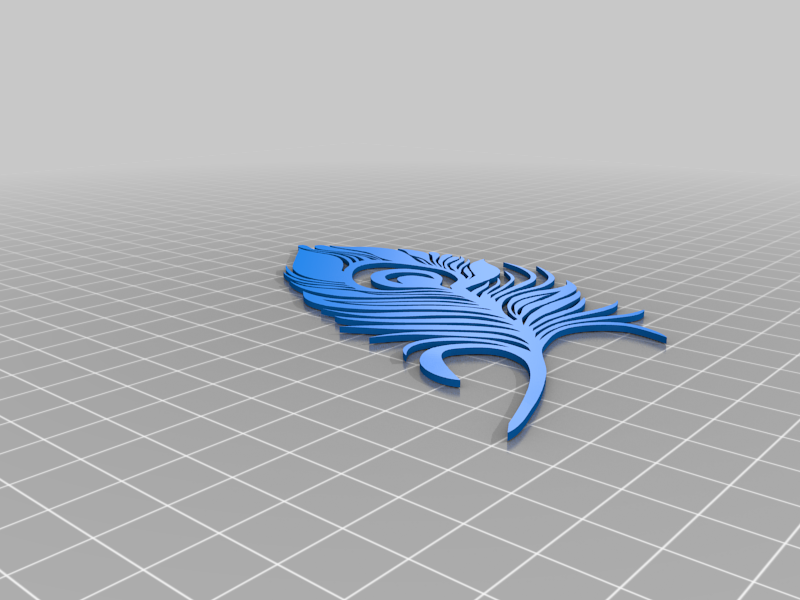 Peacock Feather Bookmark