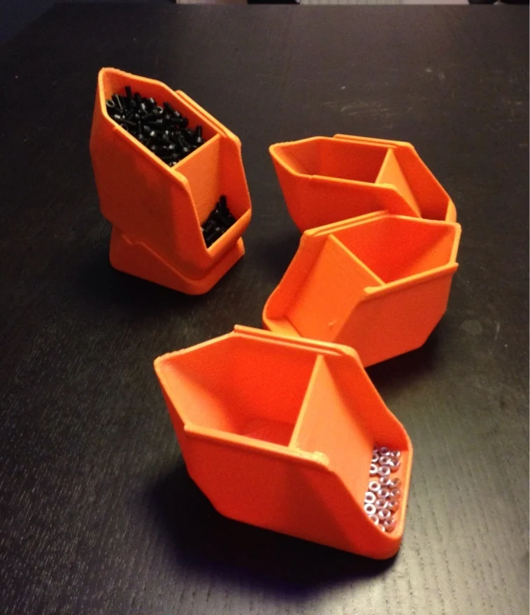 Stackable Box System for Screws and Nuts