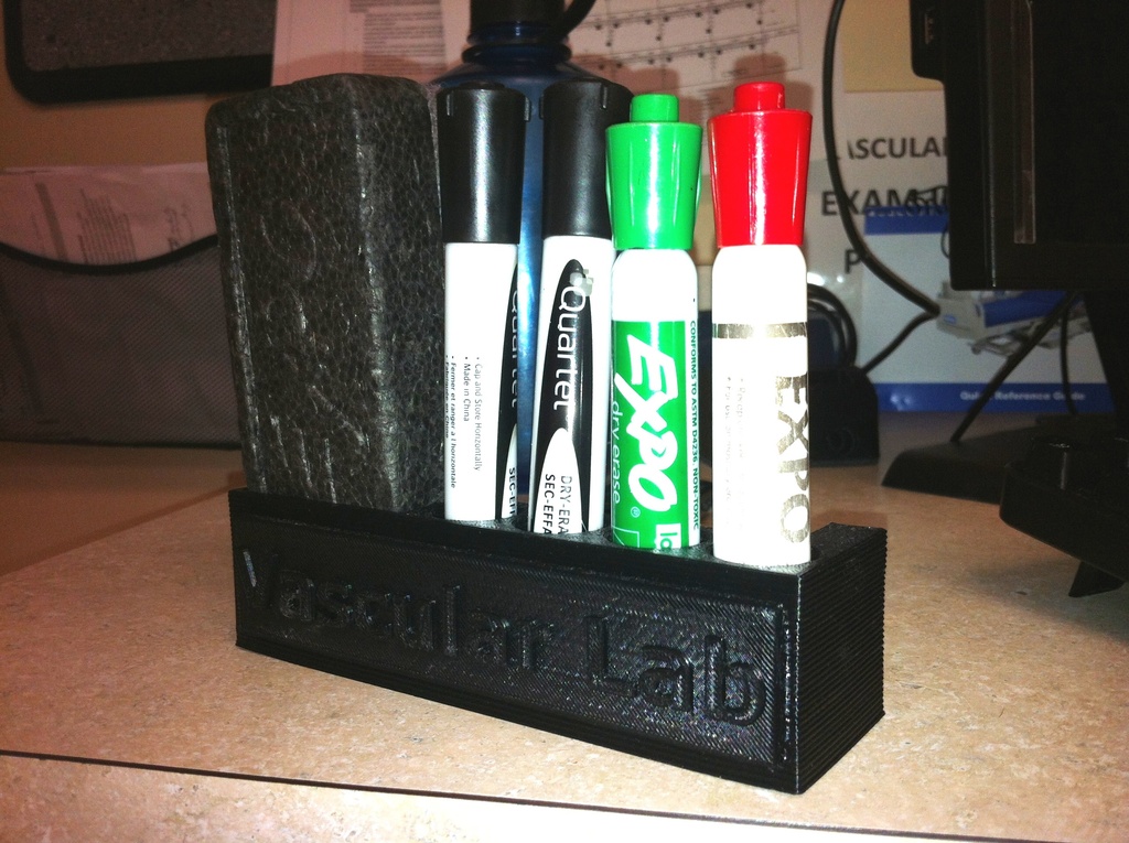 Magnetic Dry Erase Marker and Eraser Holder
