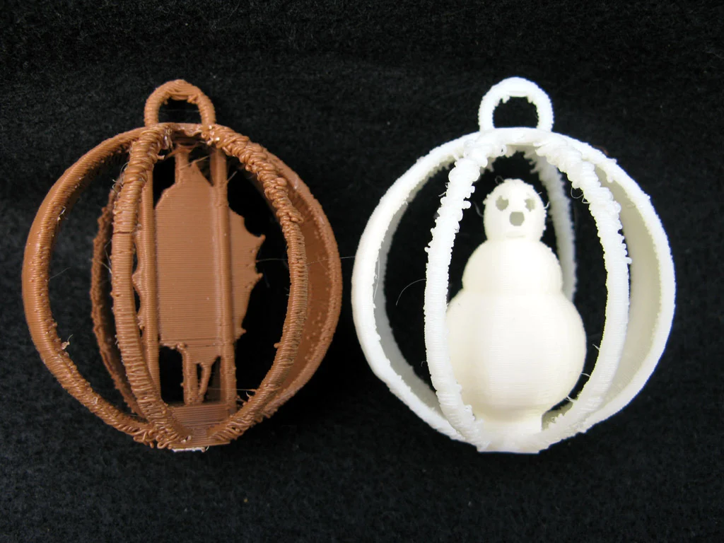 Holly and Snowman Ornaments