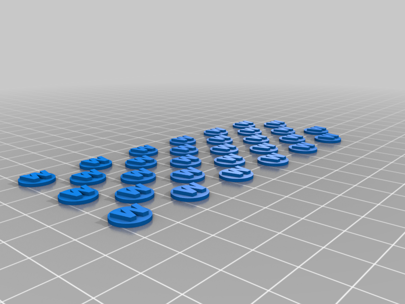 Comand point and wound markers for warhammer 40,000