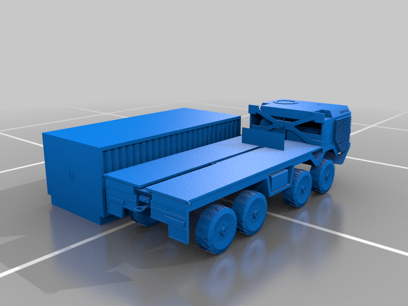 mann army truck with container