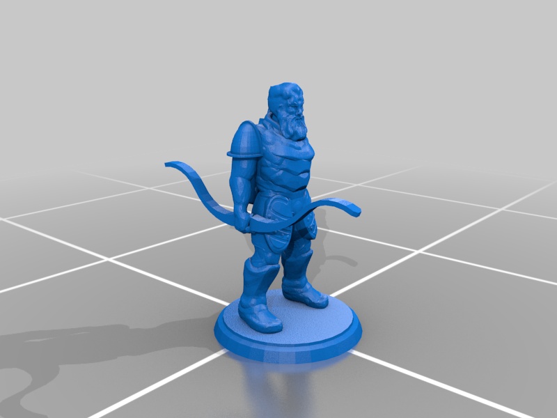 Bearded Men - Archers - Multiple Poses