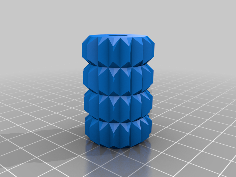 Texture Roller for Clay Remixed flat bottom and 6.75mm hole