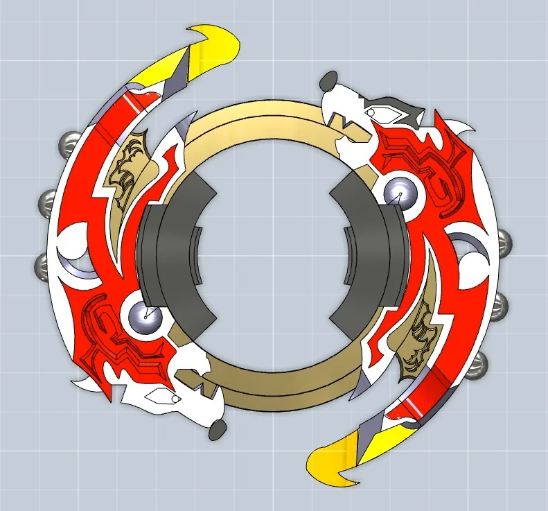 1st Generation Beyblade Attack ring- Driger GT