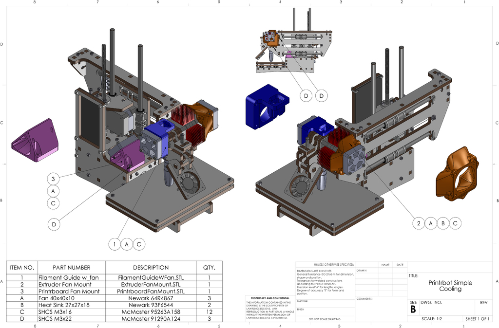 Extruder Cooling, Printrbot Simple V2