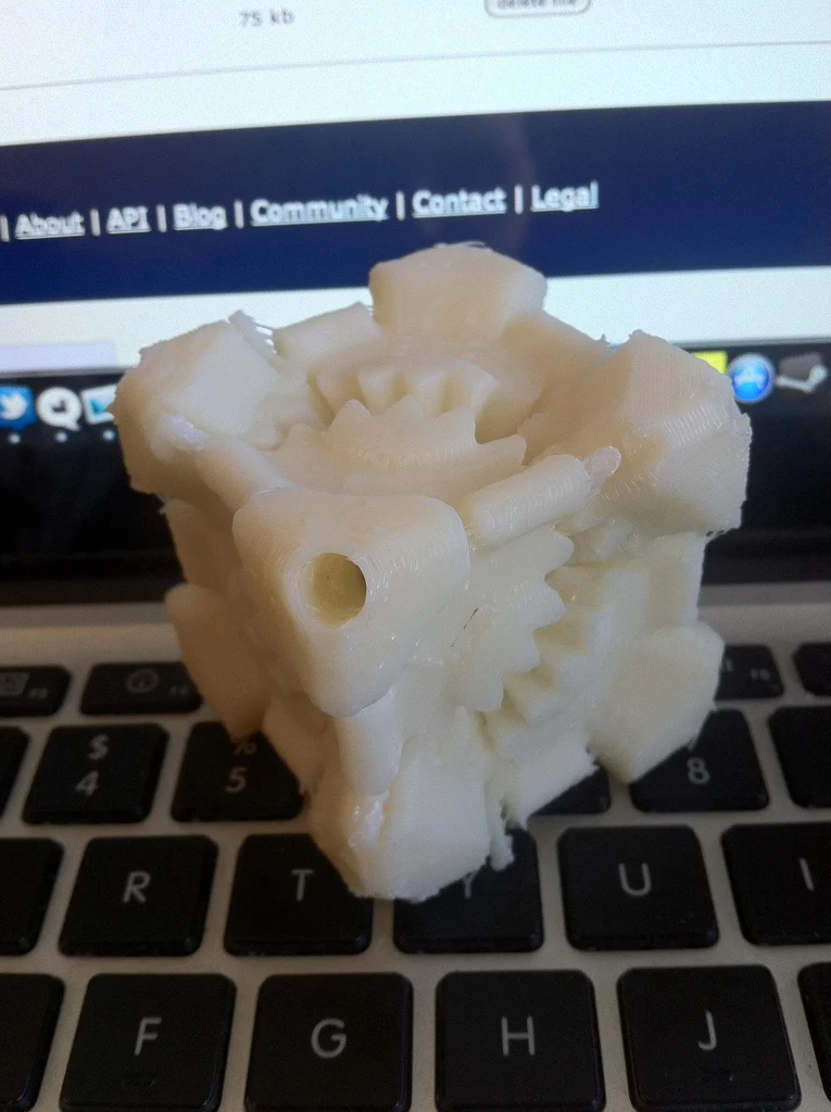 Weighted Storage Cube Gears