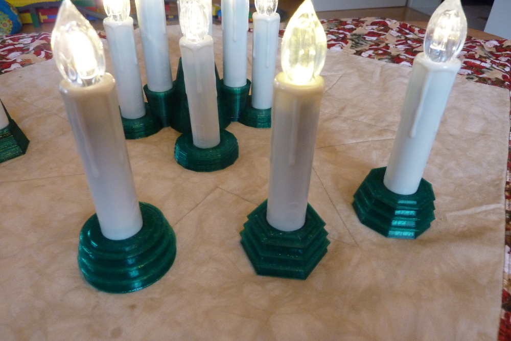 LED Kerzenhalter - LED Candle holder - Customizable