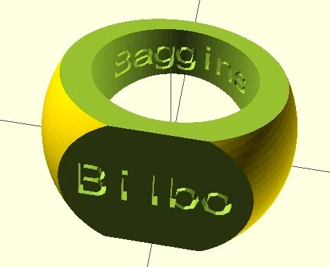 Customizable Inscription Ring