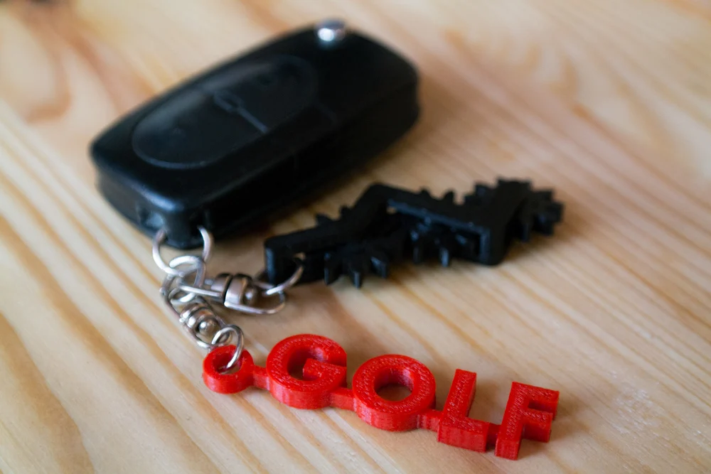 VW Golf and Caddy Keychain