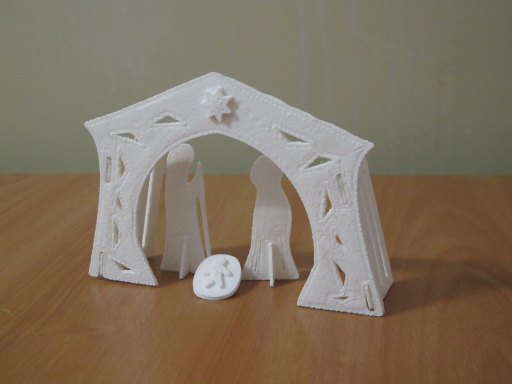 christmas nativity snap-fit