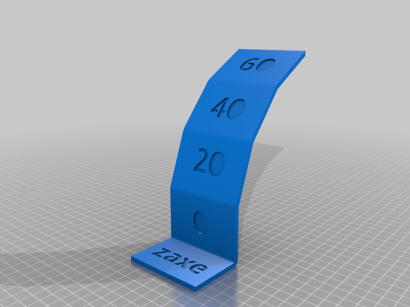 Zaxe Support Angle Test