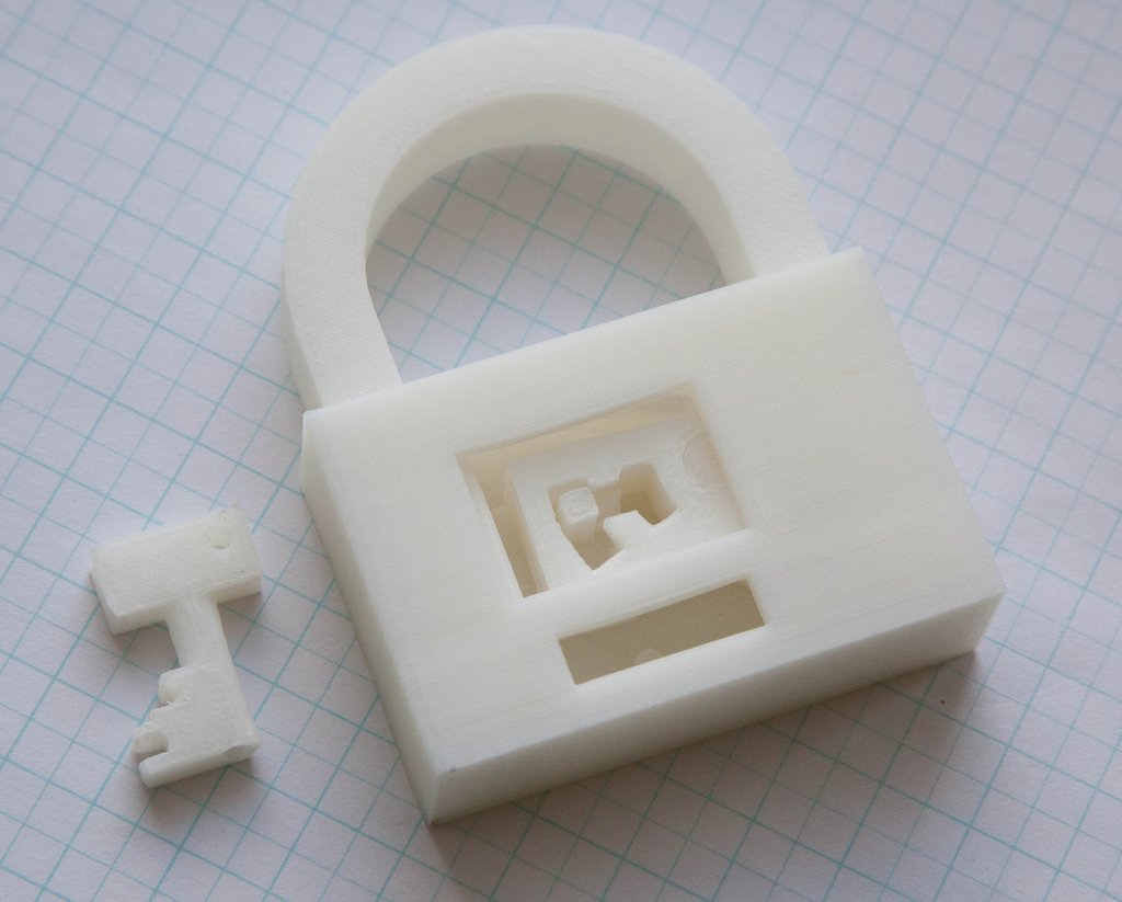 Fully Printable Padlock