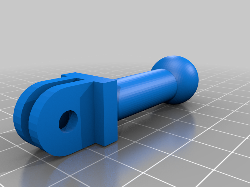 Ball Adapter with Action Camera Mount (2 fin)